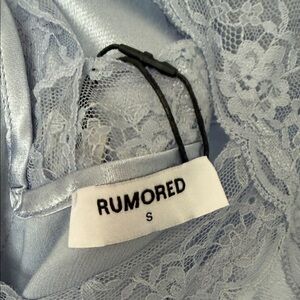 Rumored Light Blue Lace Maxi Dress